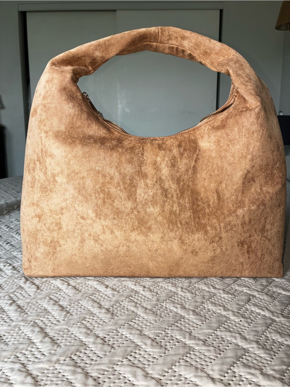 Target Suede soft shoulder bag